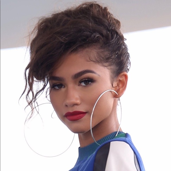 Oversize Hoop Earrings - Picture 2 of 5